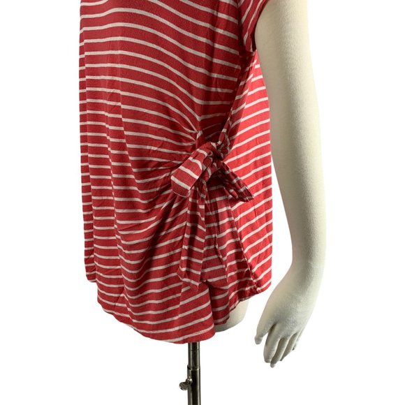 Ma Cherie Maternity XL Striped Top Side Tie Short - Picture 2 of 5